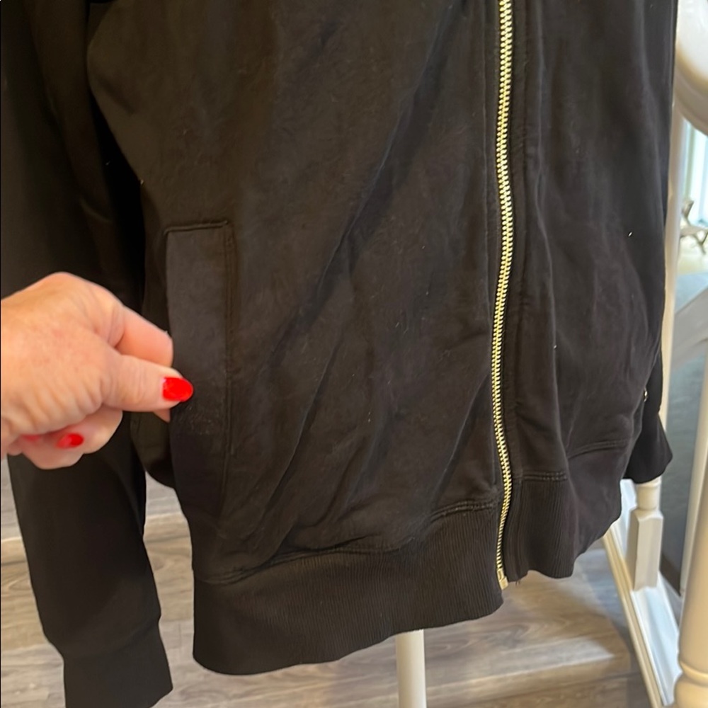 Calvin Klein Black Hoodie with Gold Accents - Picture 3 of 5